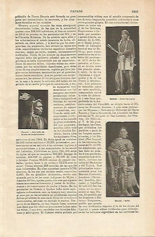 LAMINA ESPASA 14812: Indios de Canada