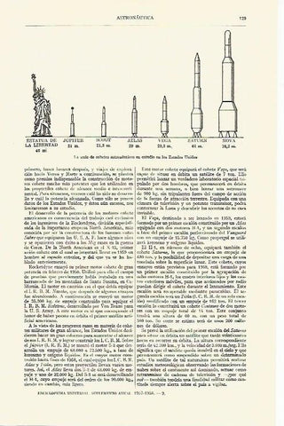 LAMINA ESPASA 14852: Cohetes astronauticos en estudio por Estados Unidos