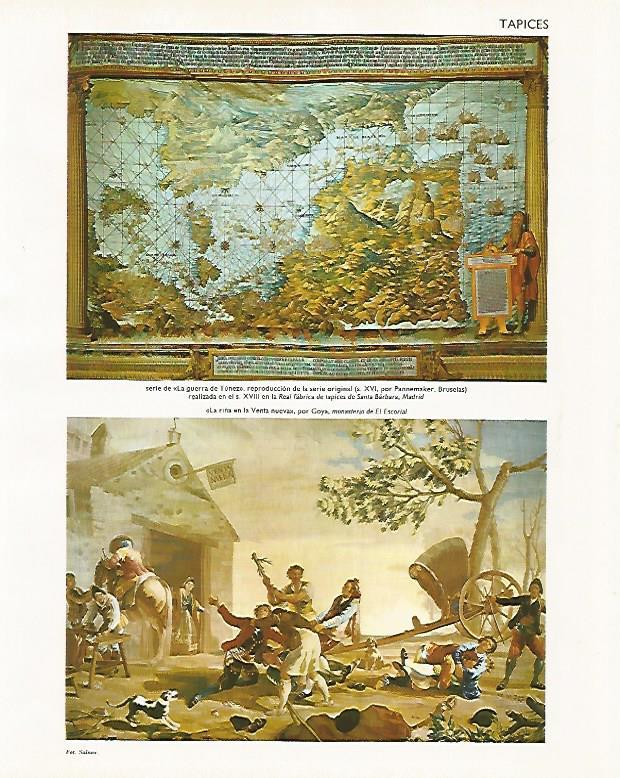 LAMINA LAROUSSE 70001: Tapices de la Real Fabrica de Tapices de Santa Barbara