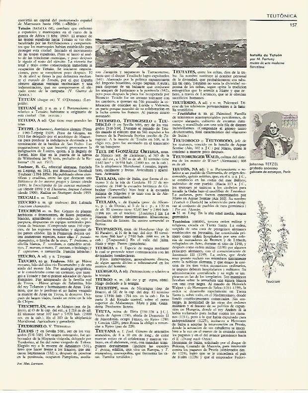 LAMINA LAROUSSE 70008: Batalla de Tetuan por Fortuny
