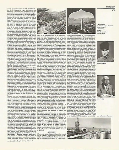 LAMINA LAROUSSE 70021: Dirigentes de Turquia
