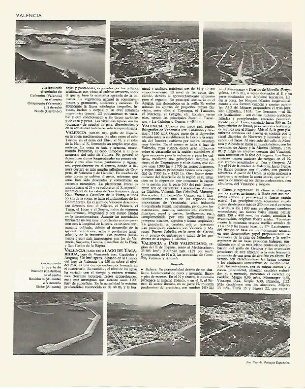 LAMINA LAROUSSE 70034: Embalse de Confrentes en Valencia