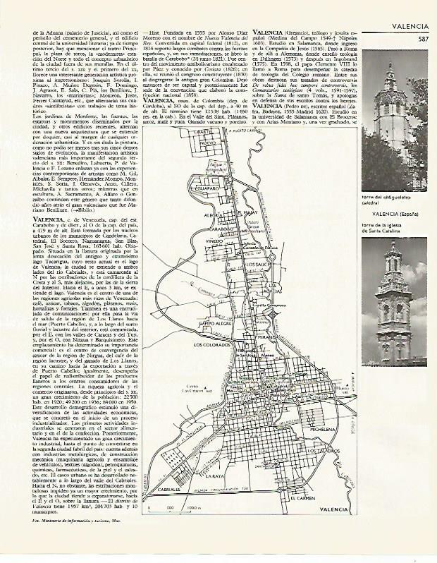 LAMINA LAROUSSE 70040: Plano de la ciudad de Valencia