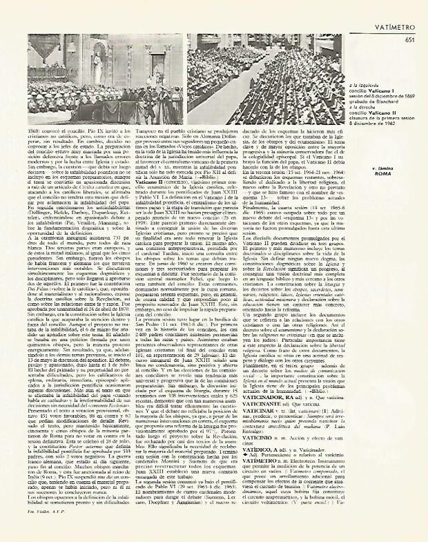 LAMINA LAROUSSE 70049: Concilio Vaticano I y II
