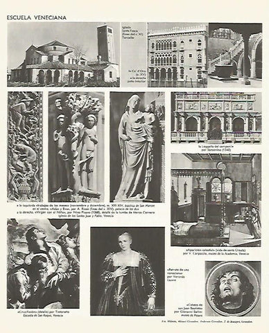 LAMINA LAROUSSE 70052: Arte de la escuela veneciana