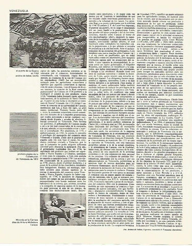LAMINA LAROUSSE 70058: Plano de la Guaira de 1743