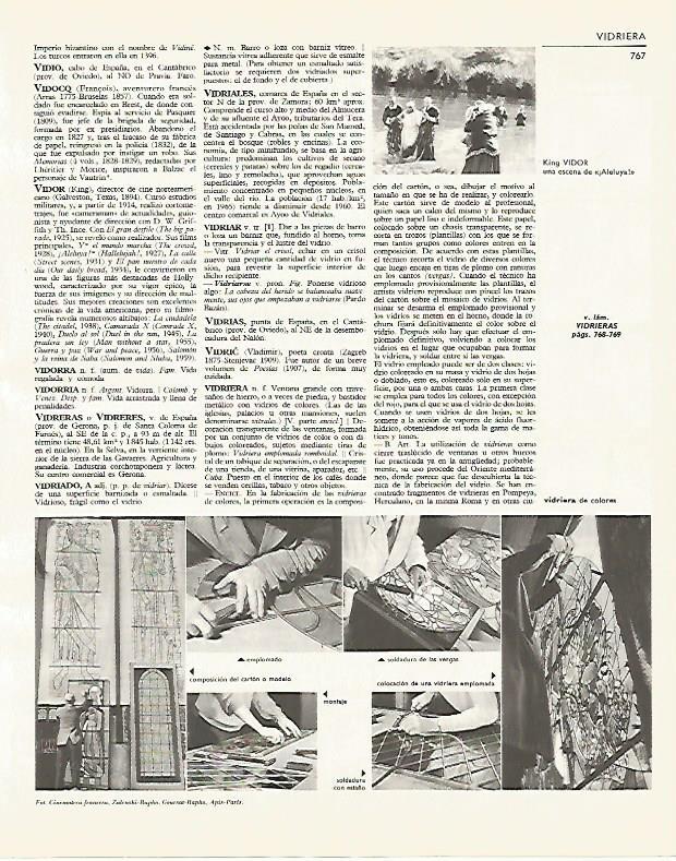 LAMINA LAROUSSE 70065: Fabricacion de vidrieras