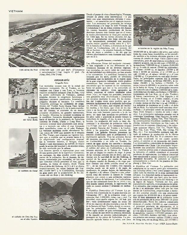 LAMINA LAROUSSE 70070: Vista aerea de Hue Vietnam