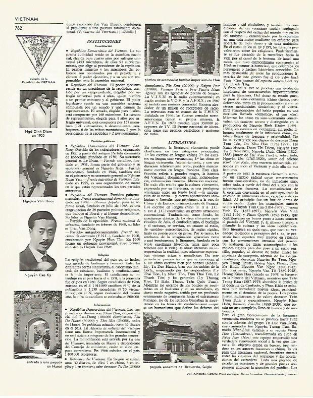 LAMINA LAROUSSE 70072: Escudo de Vietnam