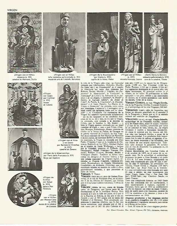 LAMINA LAROUSSE 70075: Virgen Maria
