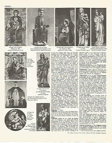 LAMINA LAROUSSE 70075: Virgen Maria
