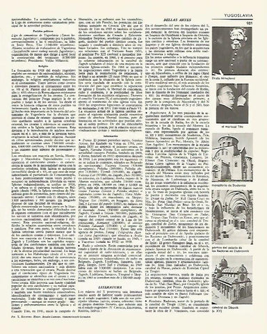 LAMINA LAROUSSE 70080: Monasterios de Yugoslavia