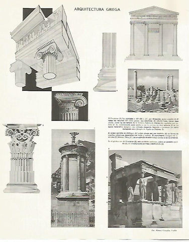 LAMINA LAROUSSE 70103: Arquitectura griega