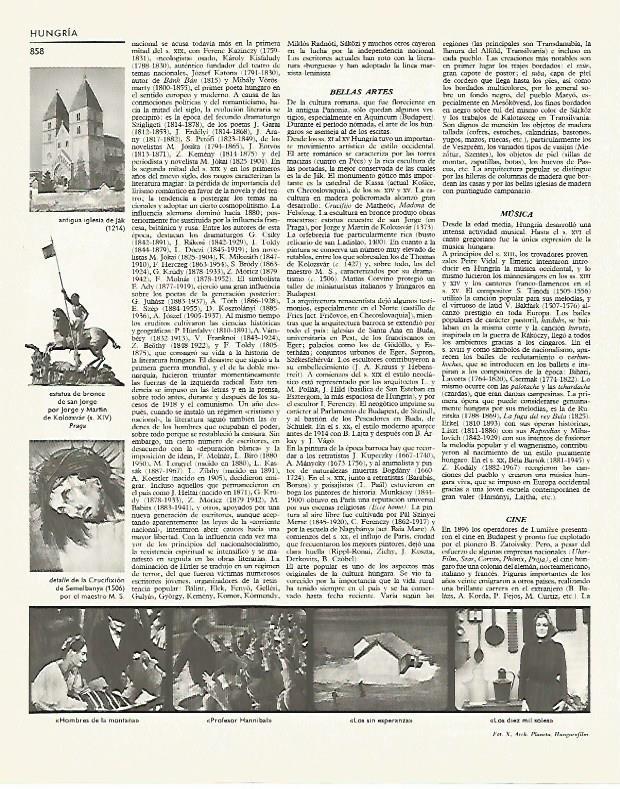 LAMINA LAROUSSE 70127: Vistas de Hungria