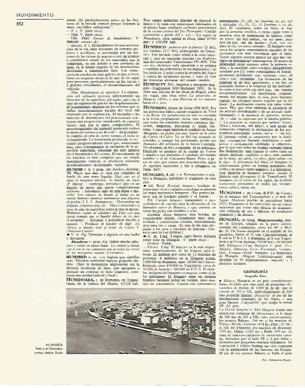 LAMINA LAROUSSE 70129: Pest y el Danubio Hungria