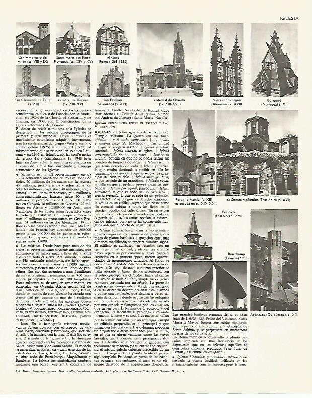 LAMINA LAROUSSE 70134: Iglesias