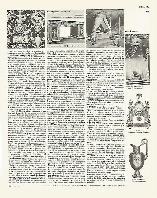 LAMINA LAROUSSE 70137: Estilo imperio