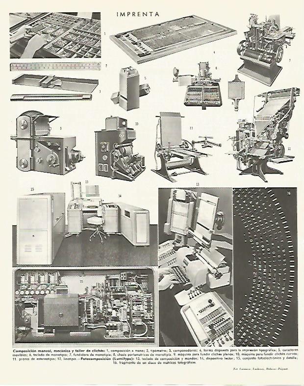 LAMINA LAROUSSE 70143: Imprenta