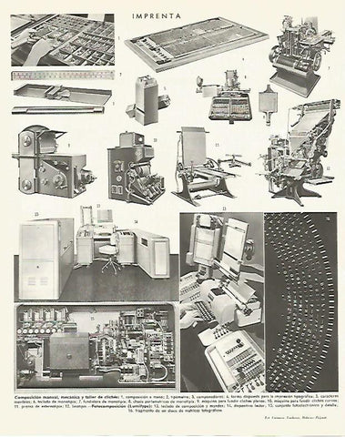 LAMINA LAROUSSE 70143: Imprenta