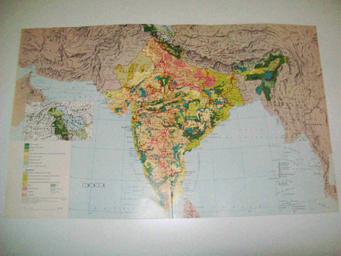 LAMINA LAROUSSE 70148: Mapa de la India