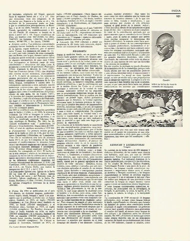 LAMINA LAROUSSE 70153: Gandhi