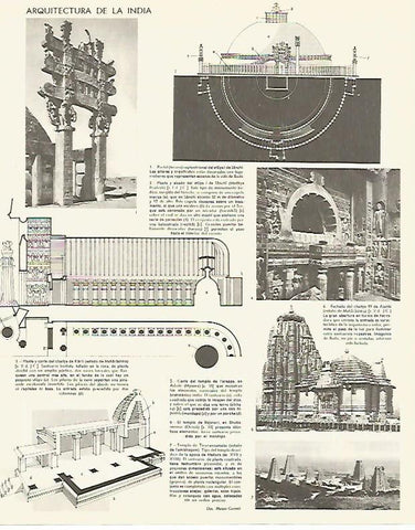 LAMINA LAROUSSE 70154: Arquitectura de India