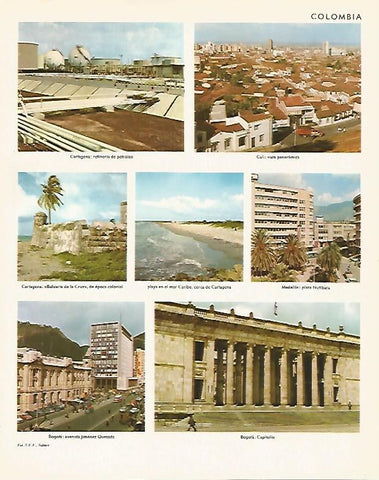 LAMINA LAROUSSE 70164: Lugares de Colombia