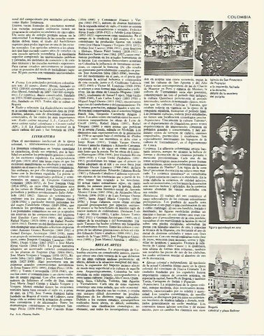 LAMINA LAROUSSE 70167: Vistas de Bogota Colombia