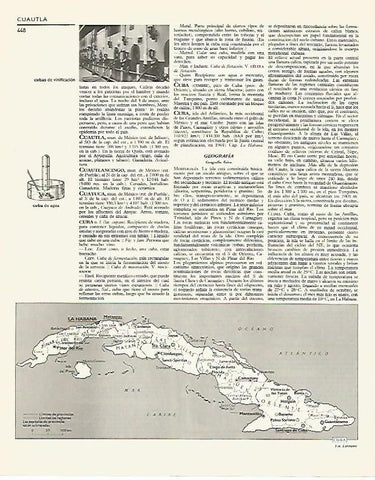 LAMINA LAROUSSE 70185: Mapa de Cuba