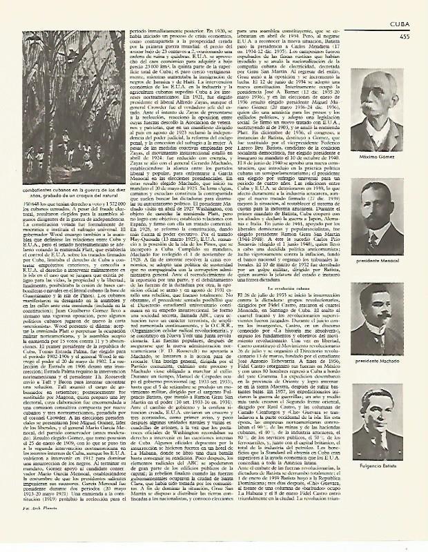 LAMINA LAROUSSE 70189: Combatientes de Cuba en la Guerra de los diez años