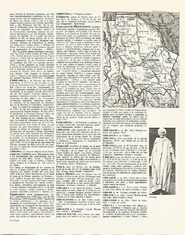 LAMINA LAROUSSE 70195: Mapa de Chihuahua Mejico