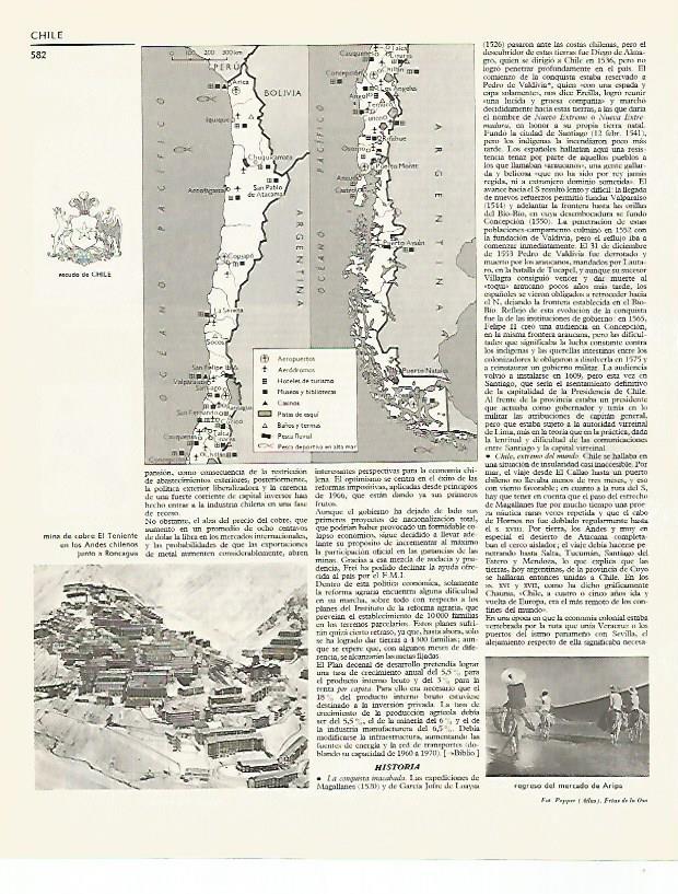 LAMINA LAROUSSE 70199: Mina de cobre El Teniente Chile