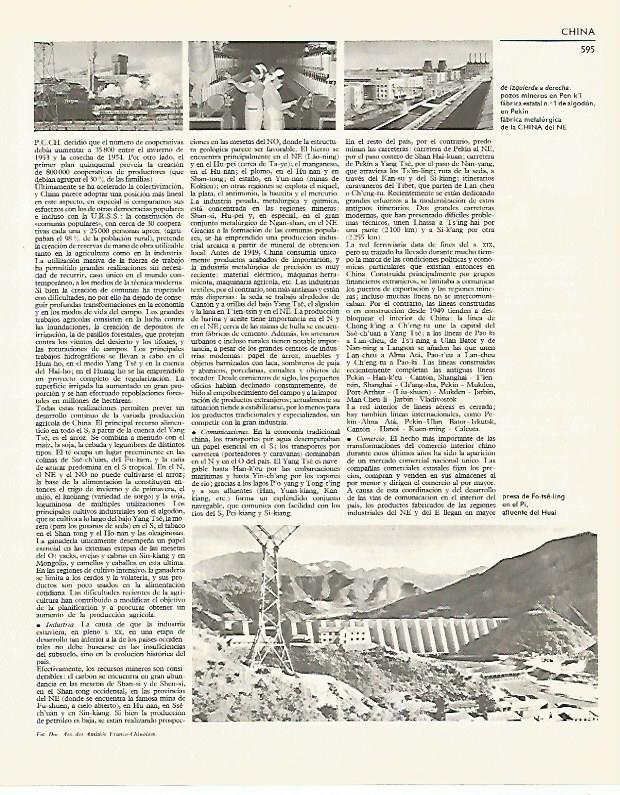 LAMINA LAROUSSE 70206: Presa de Fo tse ling en China