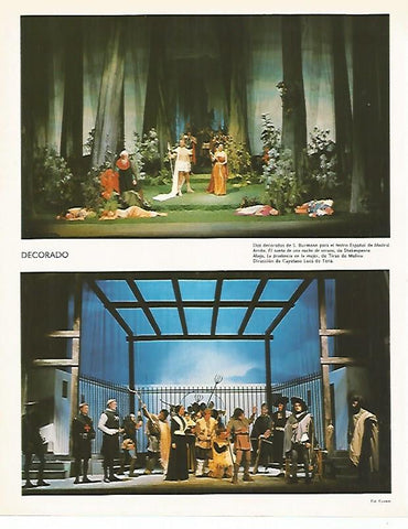 LAMINA LAROUSSE 70219:Decorados de S. Burman para el Teatro Español de Madrid