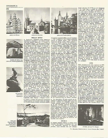 LAMINA LAROUSSE 70224: Arte de Dinamarca