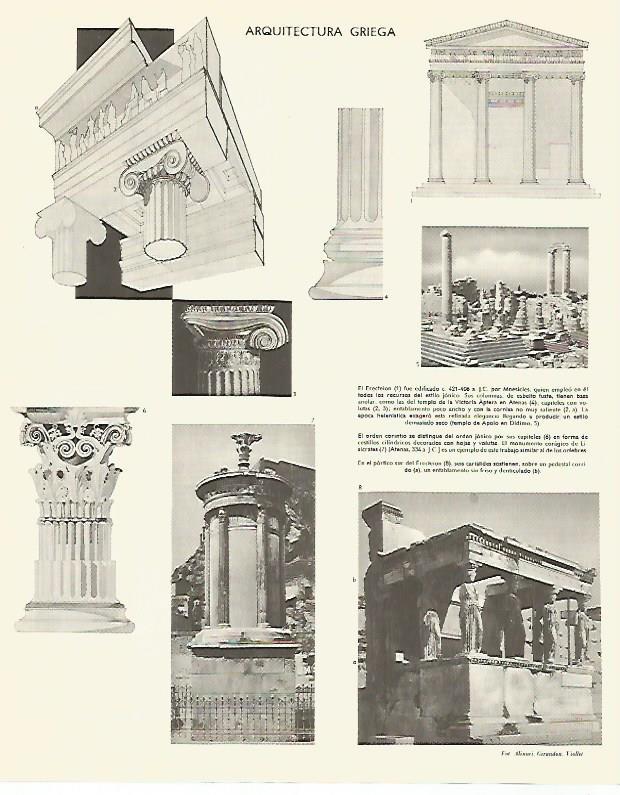 LAMINA LAROUSSE 70227: Arquitectura griega