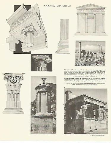 LAMINA LAROUSSE 70227: Arquitectura griega