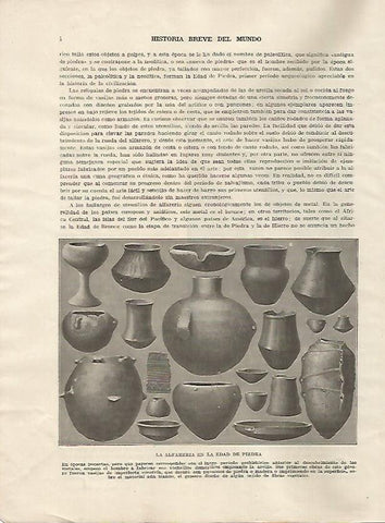 LAMINA 5044: Ceramica de la Edad de Piedra
