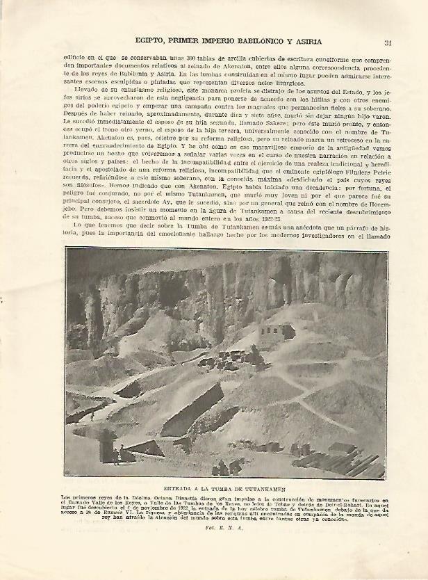 LAMINA 5054: Entrada a la tumba de Tuntakhamon