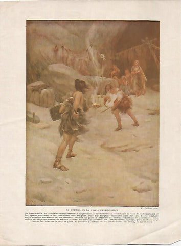 LAMINA 5058: La guerra en epoca prehistorica