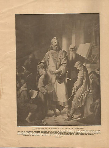LAMINA 5067: La educacion en epoca de Carlomagno