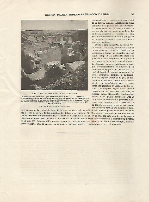 LAMINA 5070: Vista de las ruinas de Babilonia