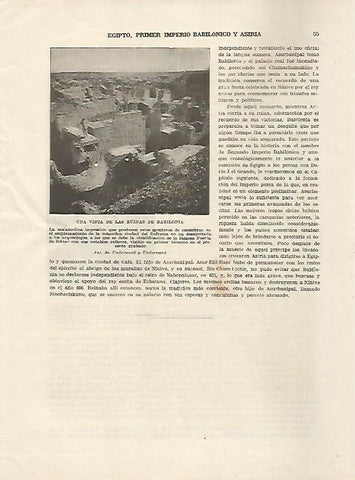 LAMINA 5070: Vista de las ruinas de Babilonia