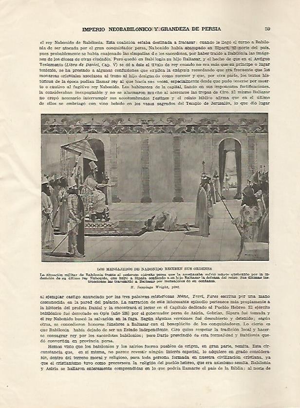 LAMINA 5072: Los mensajeros de Nabonido reciben sus ordenes