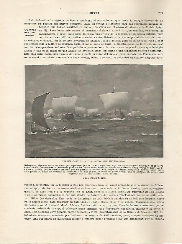 LAMINA 5148: Jerjes en el Helesponto