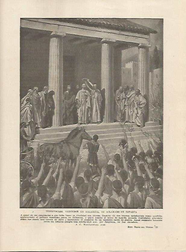 LAMINA 5156: Temistocles aclamado en Esparta