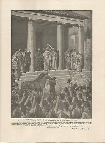 LAMINA 5156: Temistocles aclamado en Esparta