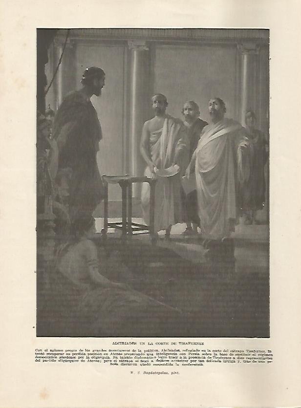 LAMINA 5158: Alcibiades en la corte de Tisafernes