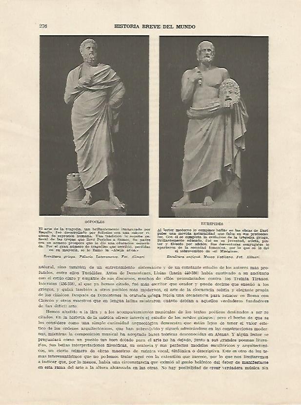 LAMINA 5161: Sofocles y Euripides