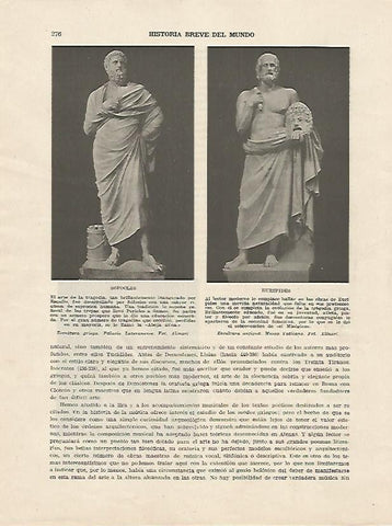 LAMINA 5161: Sofocles y Euripides